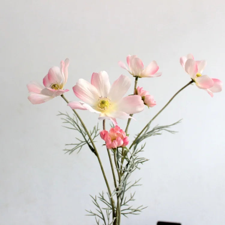 Flor Artificial de Camomila em Seda 60cm