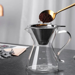 Filtro de Café Reutilizável em Aço Inox para Coagem Manual
