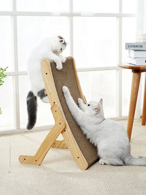 Moggie – Arranhador 3 em 1 com Cama, Quadro de Madeira e Placa Removível para Gatos