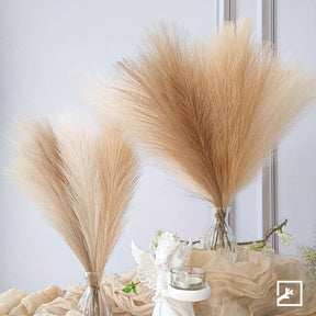 Kit com 6 Ramos de Capim-dos-Pampas Artificial