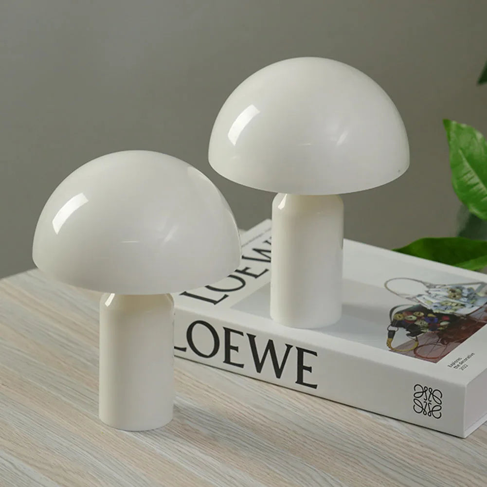 Lumaire – Luminária de Cabeceira Estilo Cogumelo com Controle de Brilho e Cores – Funcionamento a Pilha