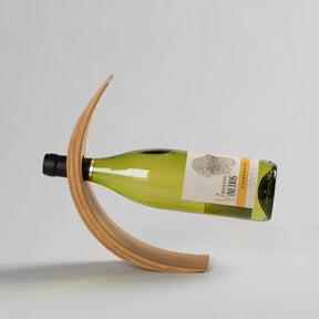 Suporte de Garrafa de Vinho em Madeira Bambu Decorativo