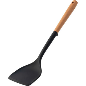 Espátula de Silicone com Cabo de Madeira para Cozinha