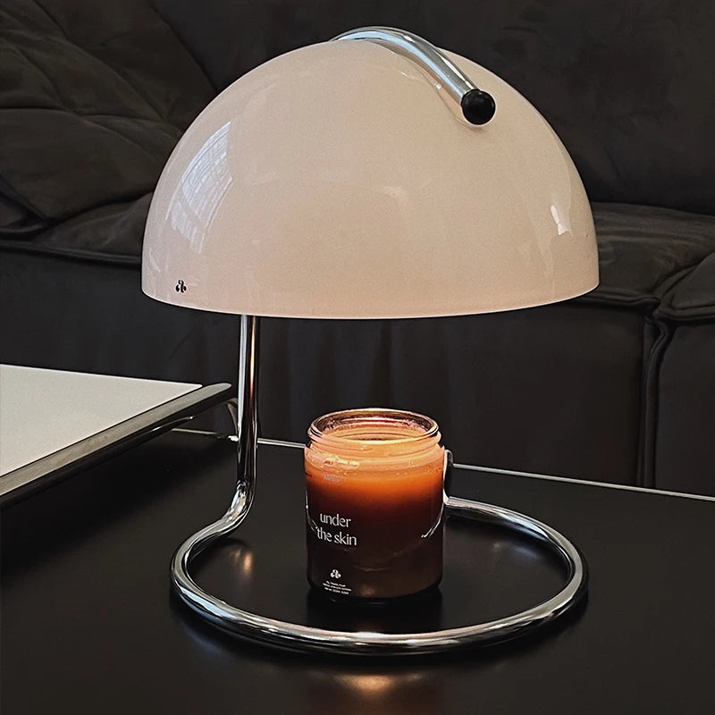 Vérra™ – Abajur de Mesa Estilo Bauhaus com Cúpula de Vidro