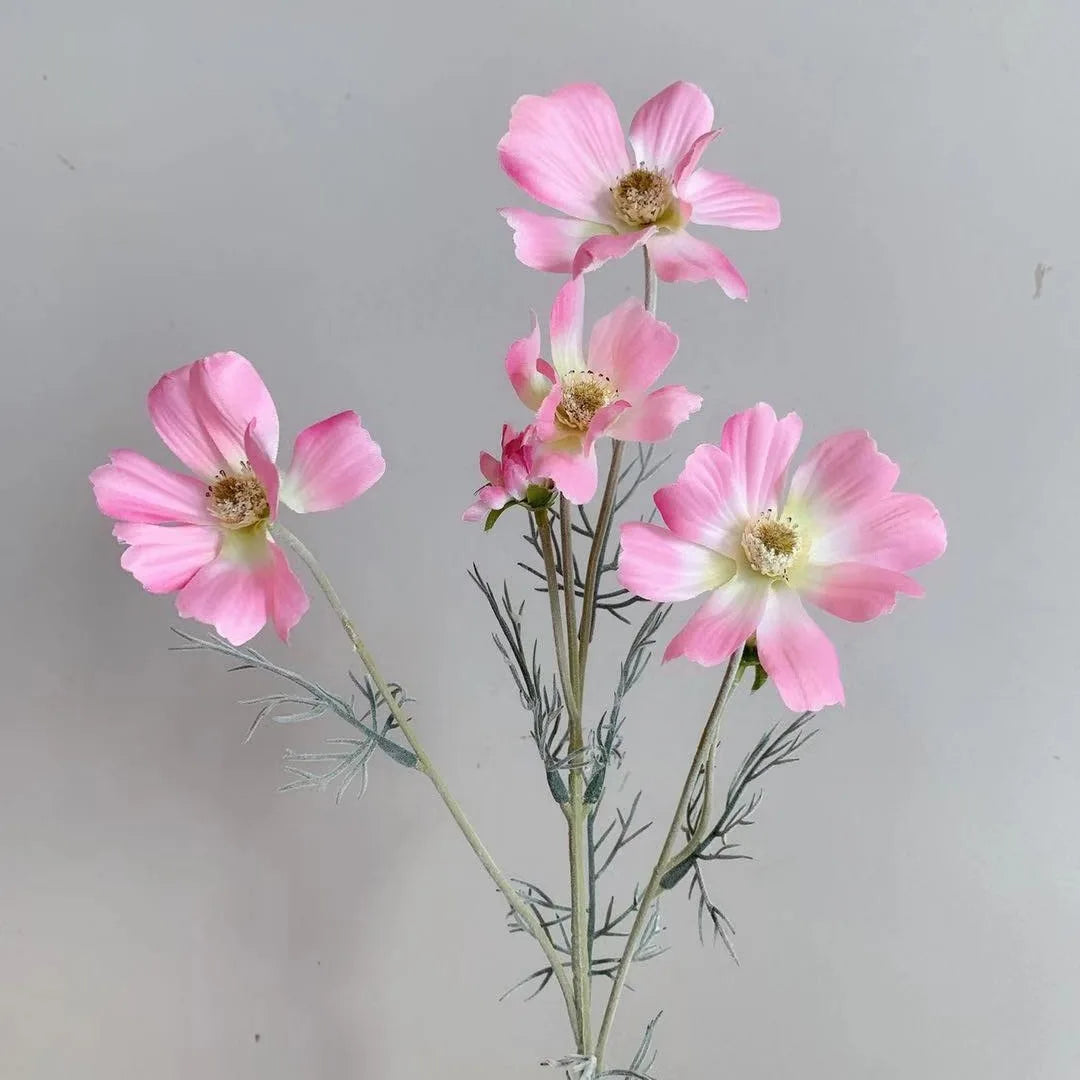 Flor Artificial de Camomila em Seda 60cm