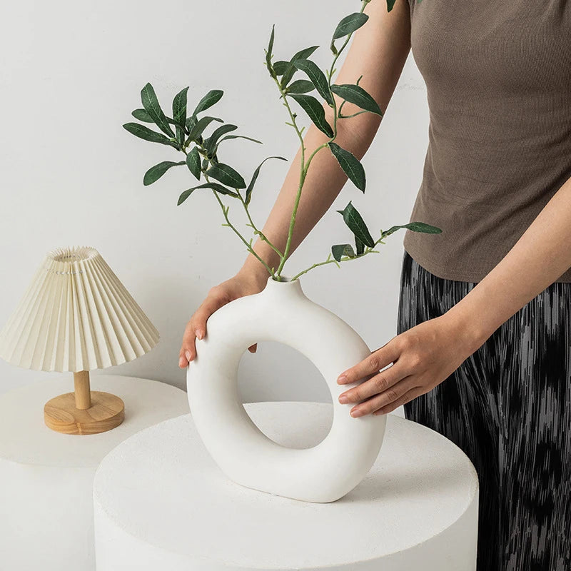 Floræn™ – Vaso Nórdico Minimalista para Arranjos Florais