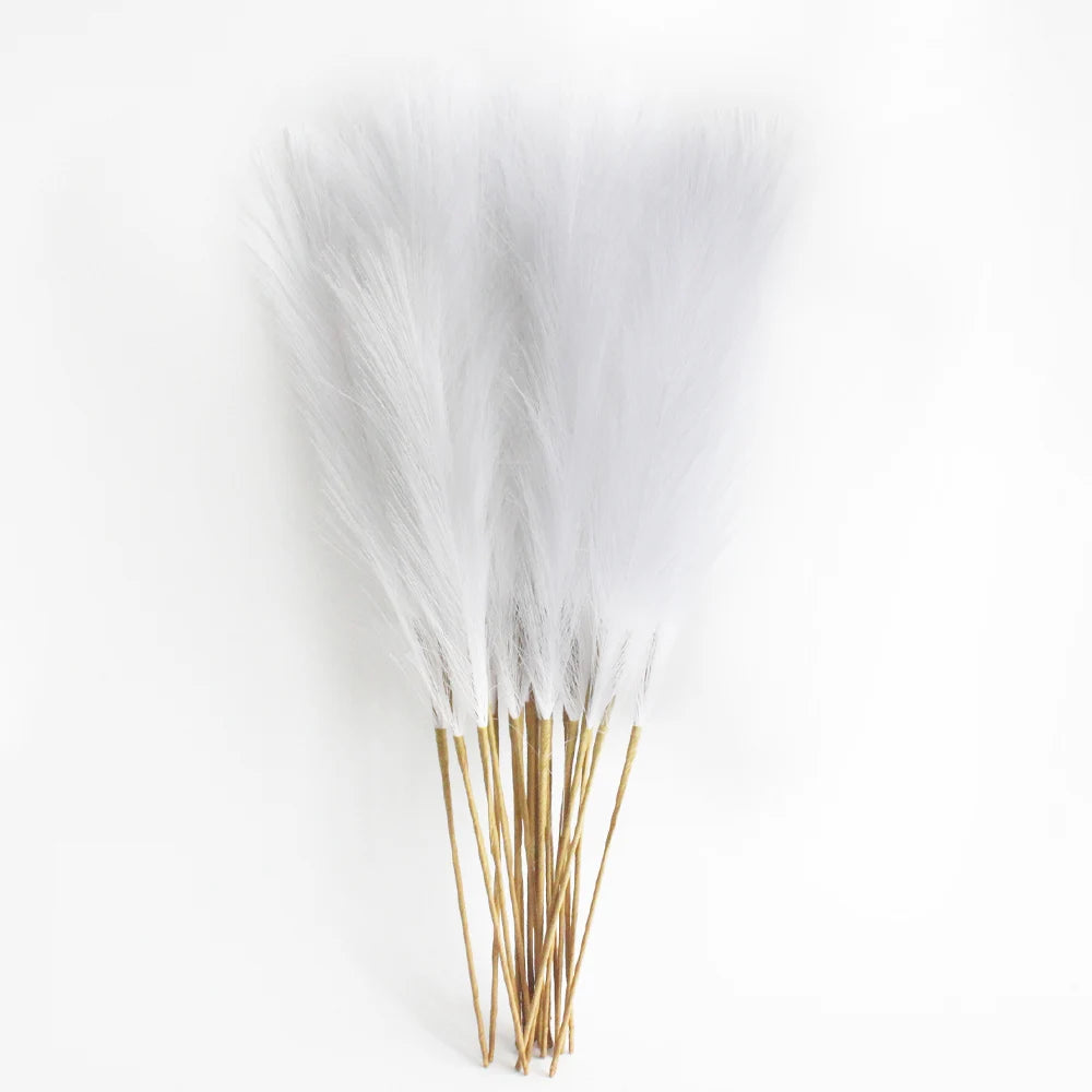 Kit com 6 Ramos de Capim-dos-Pampas Artificial