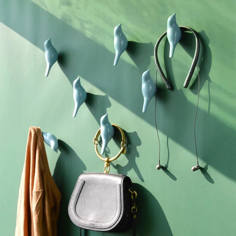 Gancho Birdy Hook de Parede Decorativo em Formato de Pássaro