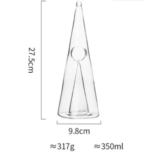 Decanter de Vidro Borossilicato com Design em Cascata Piramidal