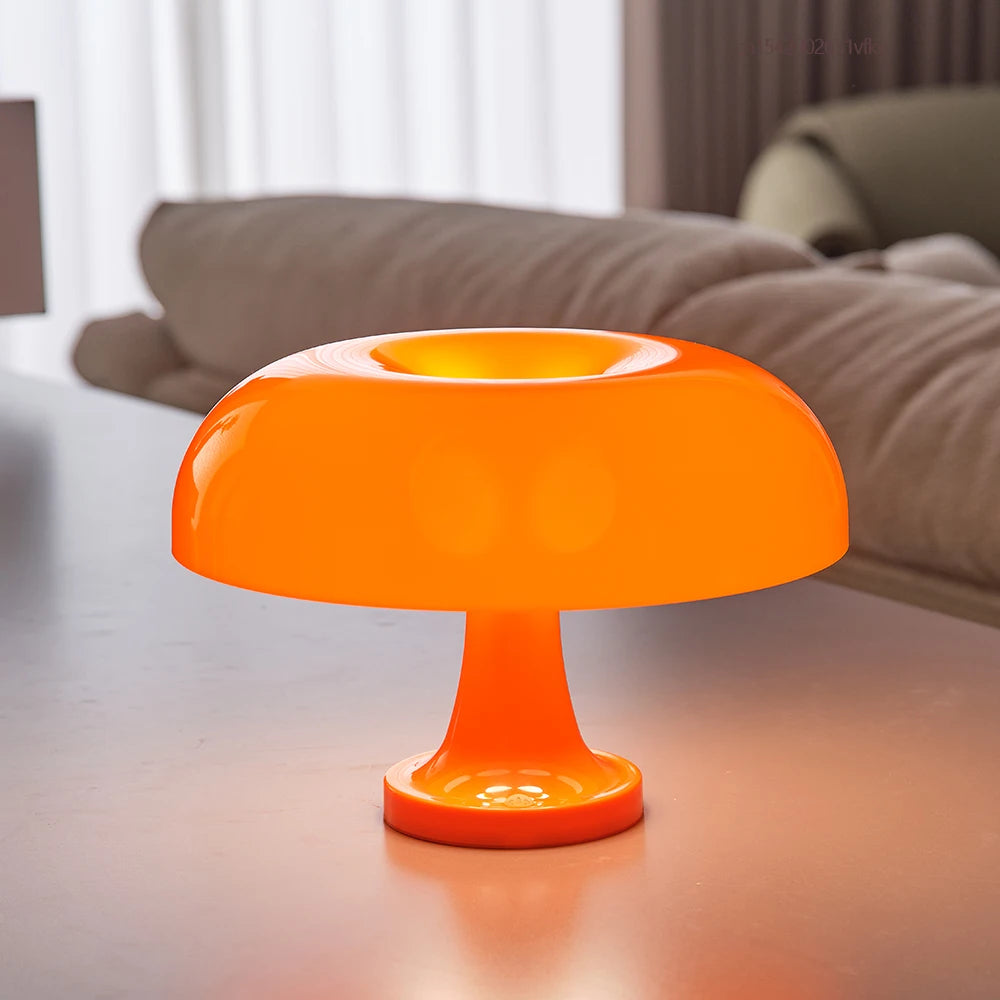 Luminária de Mesa Estilo Cogumelo