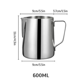 Jarra de Aço Inox para Espumar Leite Profissional