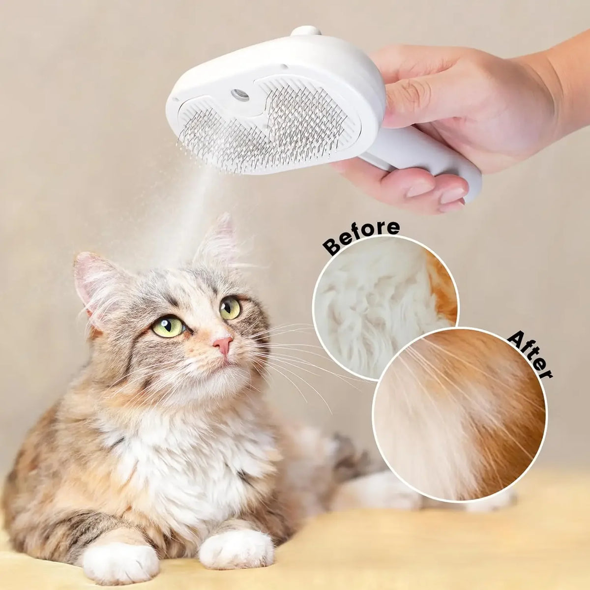 Misty Paw™ – Escova Vaporizadora de Higiene