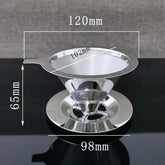 Filtro de Café Reutilizável em Aço Inox para Coagem Manual