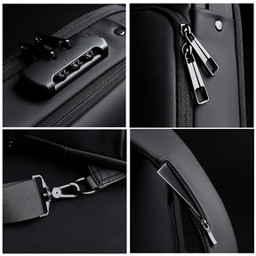 FlexGuard™ – Bolsa Masculina Antifurto com Entrada USB Integrada