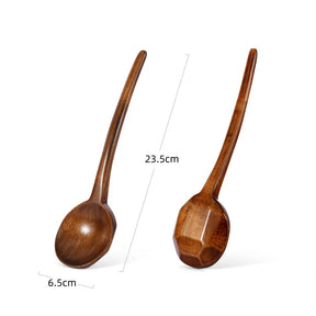 Hinoki™ – Colher Japonesa de Madeira com Cabo Longo