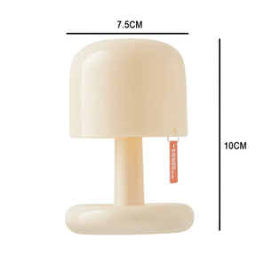 Luminária de Mesa Pôr do Sol Mini – Estilo Cogumelo LED Recarregável