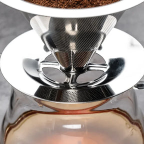 Filtro de Café Reutilizável em Aço Inox para Coagem Manual