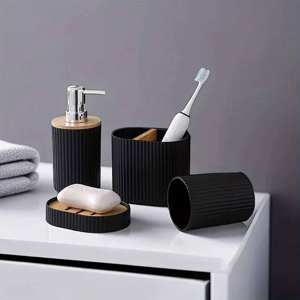 Conjunto de Acessórios para Banheiro com 4 Peças