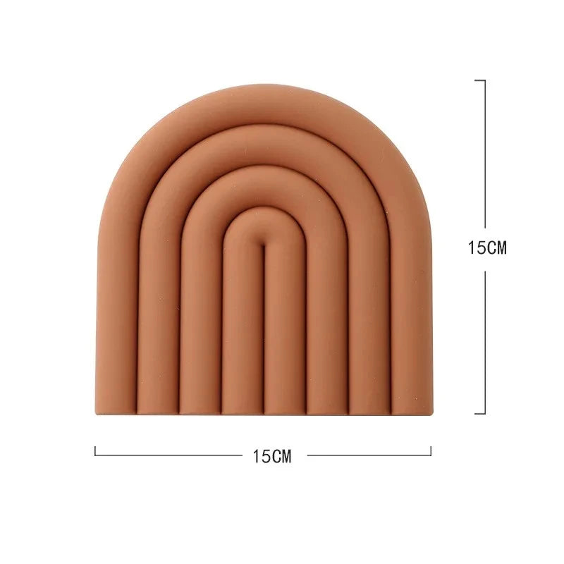Jogo Americano de Silicone Arco-Íris