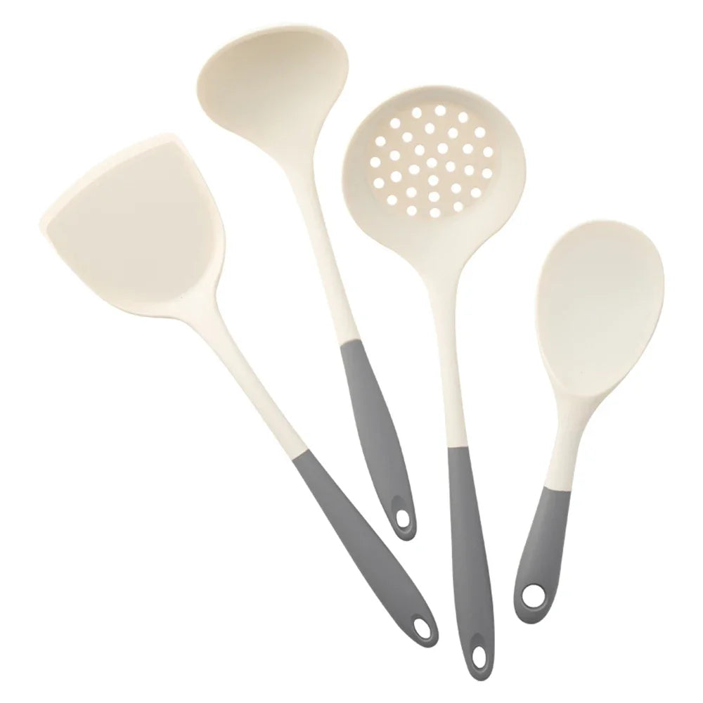 Conjunto de Utensílios de Silicone para Panelas Antiaderentes