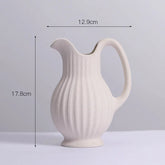 Spiralis™ – Vaso de Cerâmica Branco com Design Espiral