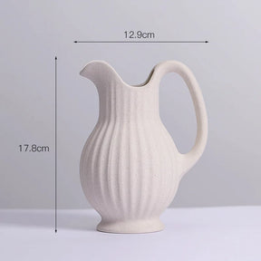 Spiralis™ – Vaso de Cerâmica Branco com Design Espiral