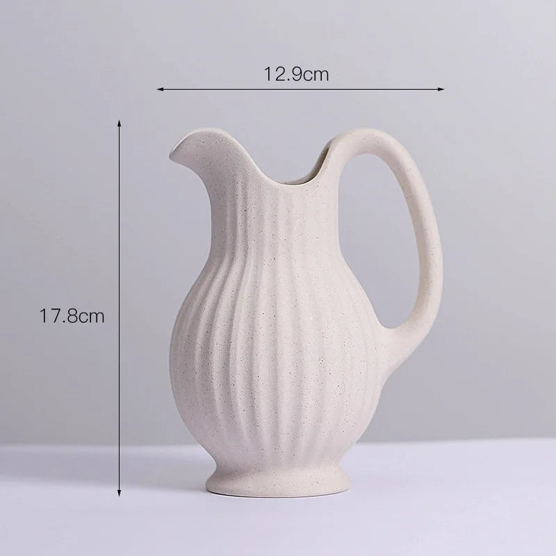 Spiralis™ – Vaso de Cerâmica Branco com Design Espiral