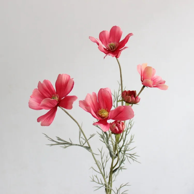 Flor Artificial de Camomila em Seda 60cm