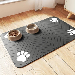Tapete Absorvente Impermeável para Tigela de Pet