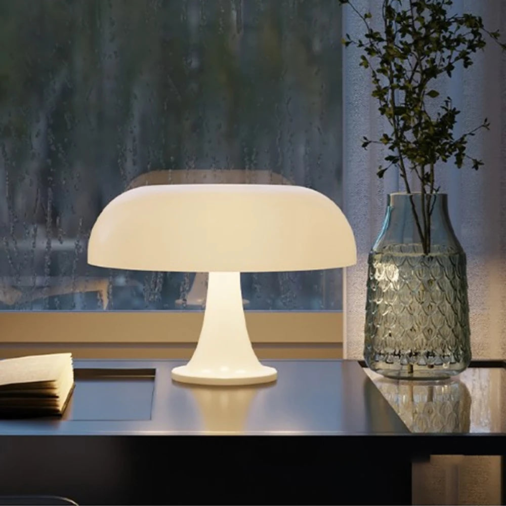 Luminária de Mesa Estilo Cogumelo
