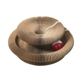 Flexmiau™ – Brinquedo Sanfona Interativo para Gatos com Bola – Arranhador Dobrável em Papelão Estilo Colmeia