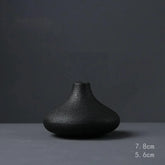 Kuro Hana™ – Vaso de Cerâmica Preto Estilo Japonês