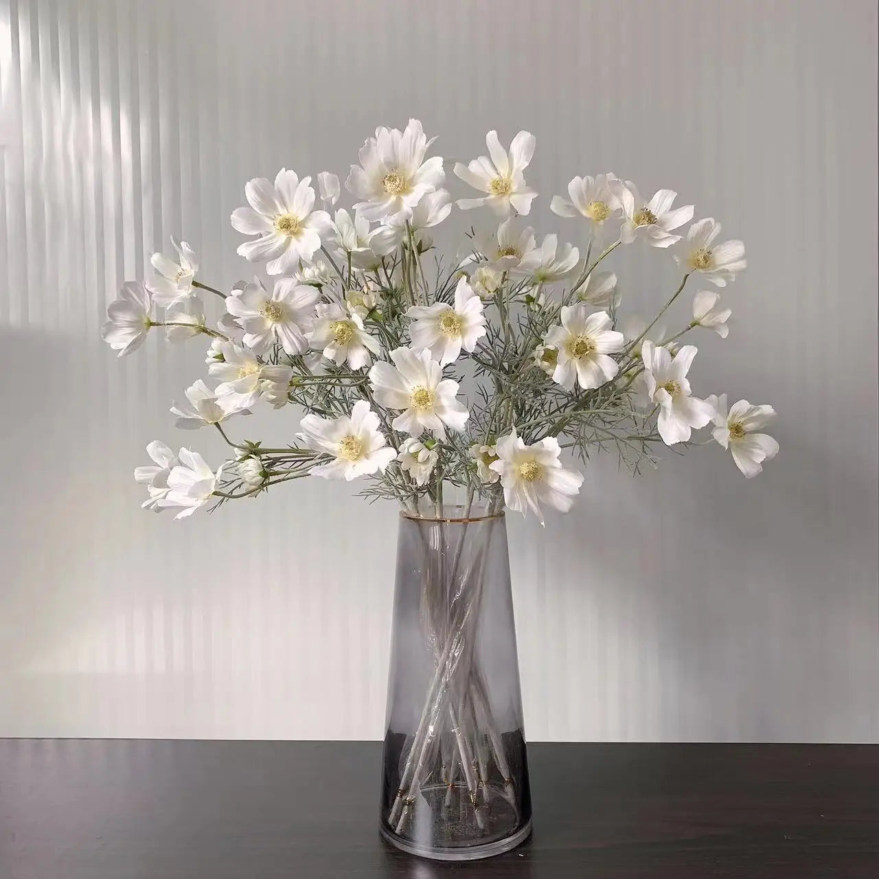 Flor Artificial de Camomila em Seda 60cm
