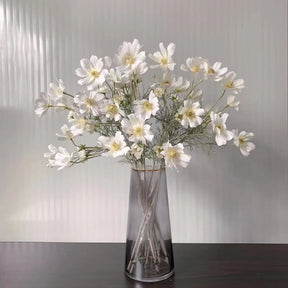 Flor Artificial de Camomila em Seda 60cm