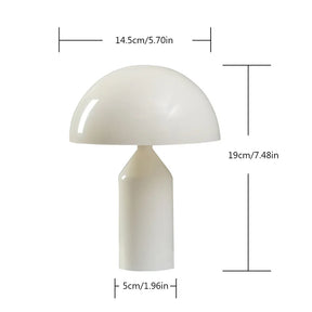 Lumaire – Luminária de Cabeceira Estilo Cogumelo com Controle de Brilho e Cores – Funcionamento a Pilha
