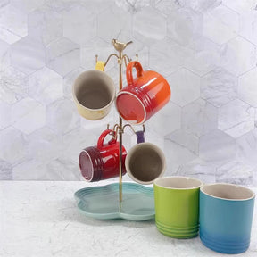 Caneca Macaron Glow – Caneca de Cerâmica Colorida 350ml com Degradê Estilo Macaron