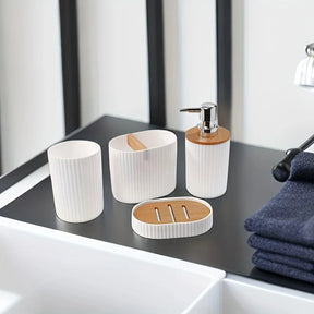 Conjunto de Acessórios para Banheiro com 4 Peças