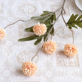 Buquê de Flores Artificiais de Dente-de-Leão com 5 Cabeças