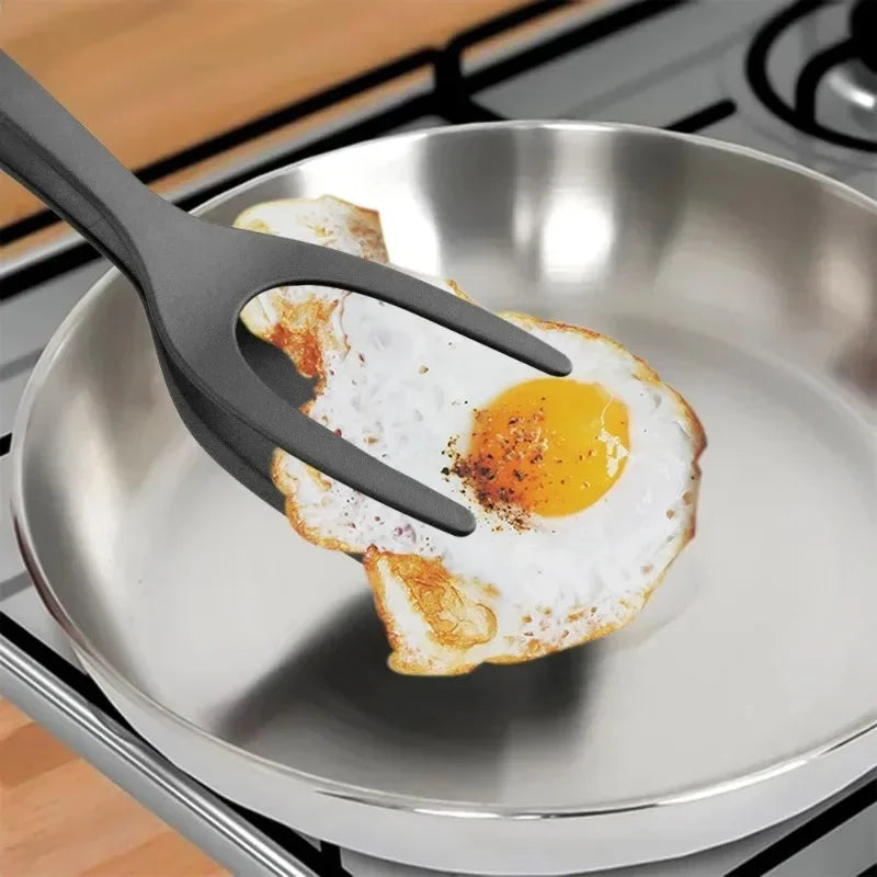 Espátula Pinça 2 em 1 para Cozinha
