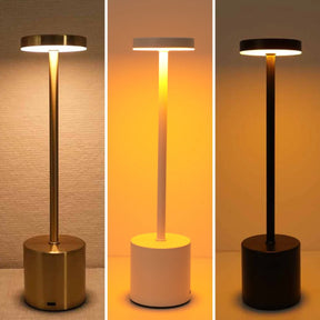 Luminária de Mesa LED Recarregável em Metal