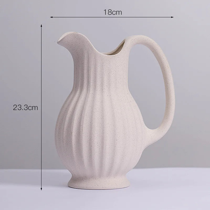 Spiralis™ – Vaso de Cerâmica Branco com Design Espiral