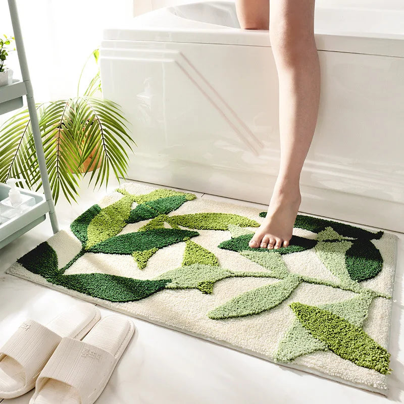 GreenLeaf Soft – Tapete Antiderrapante em Microfibra