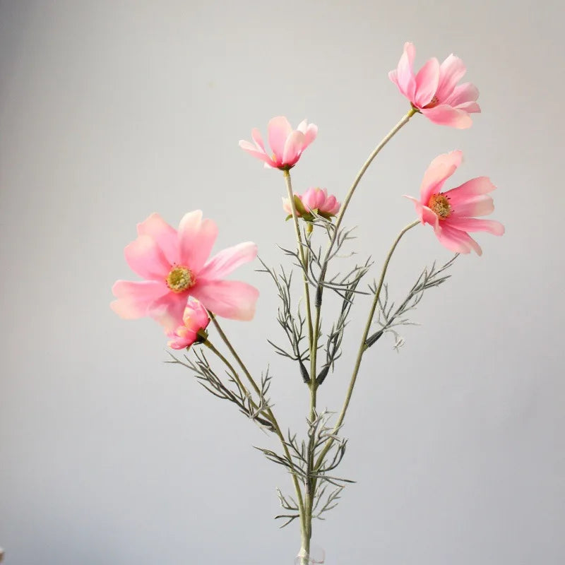 Flor Artificial de Camomila em Seda 60cm