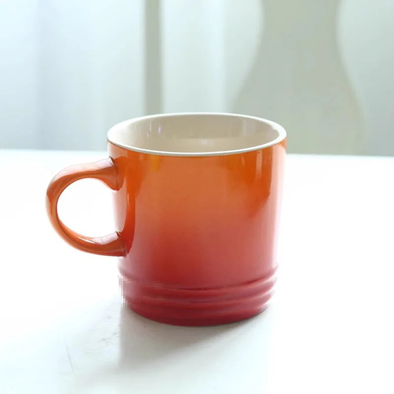 Caneca Macaron Glow – Caneca de Cerâmica Colorida 350ml com Degradê Estilo Macaron