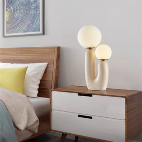 Nordic Duo – Luminária de Mesa Nórdica para Quarto e Sala