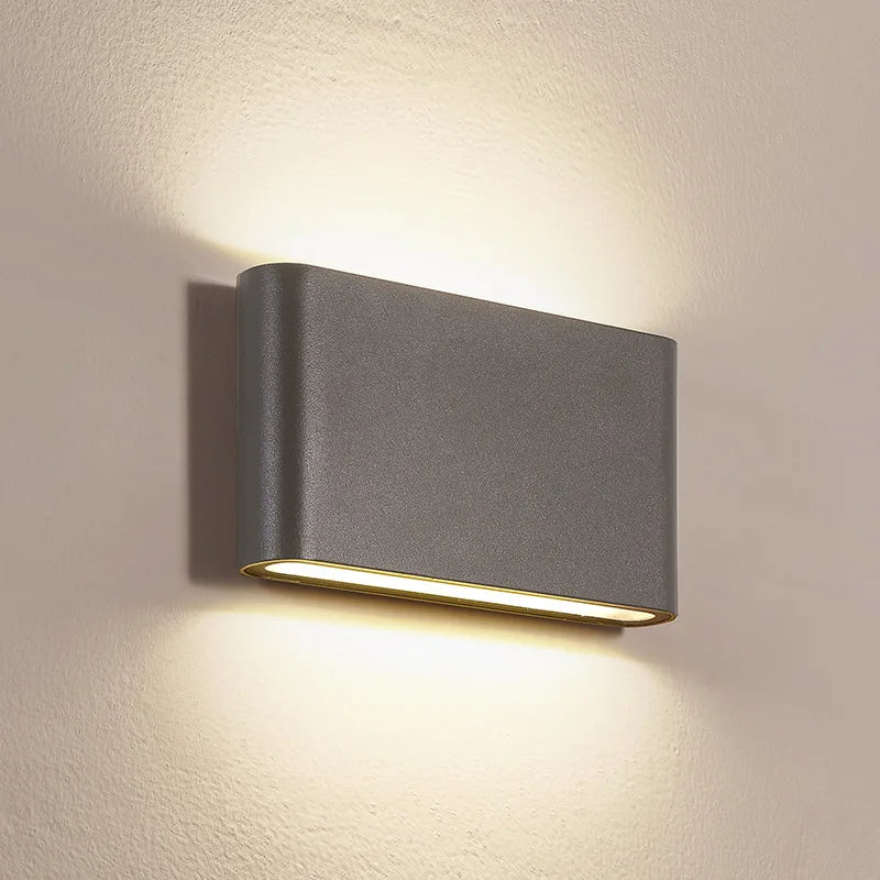Arandela de Parede Nórdica em Alumínio – Iluminação Up; Down