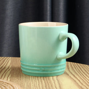 Caneca Macaron Glow – Caneca de Cerâmica Colorida 350ml com Degradê Estilo Macaron