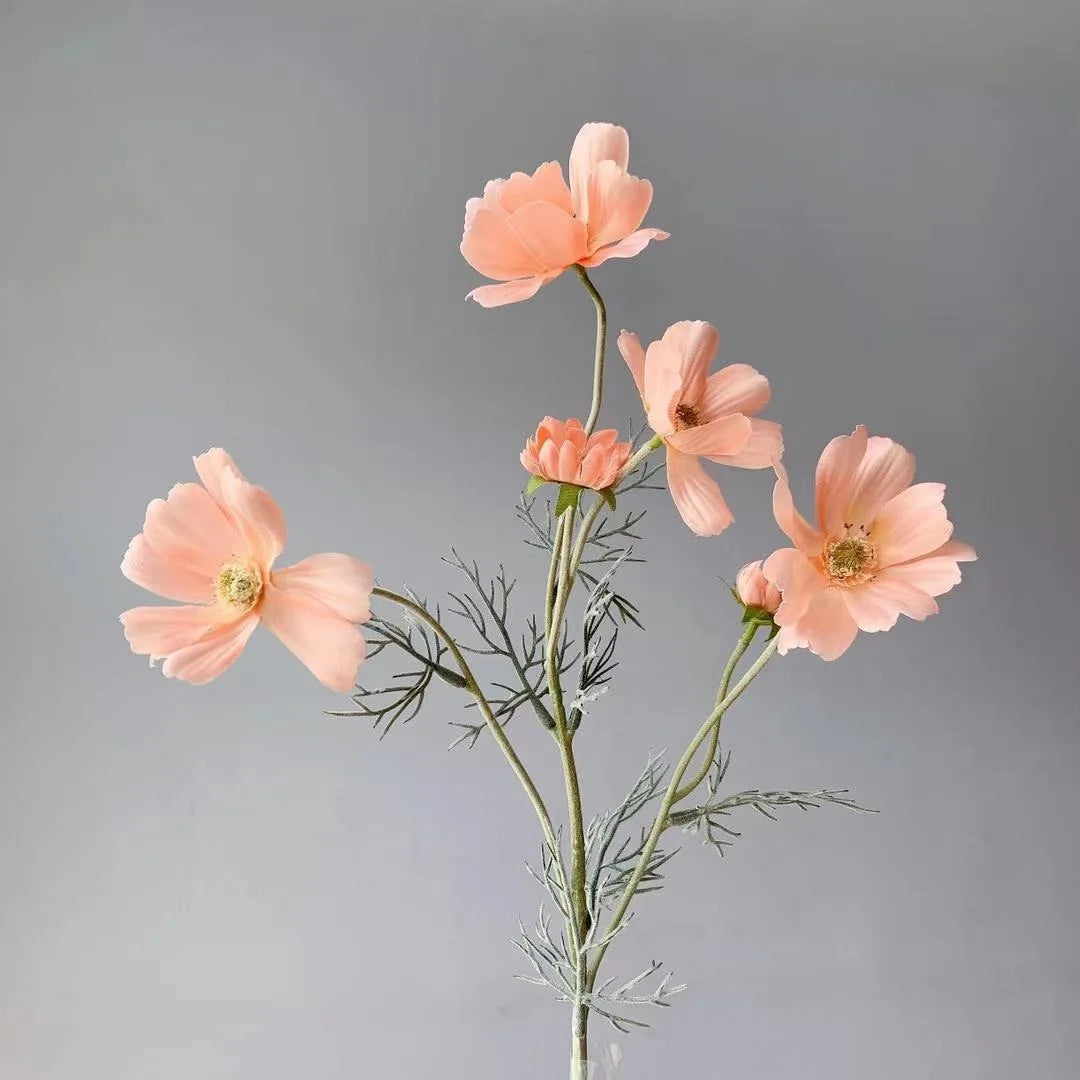 Flor Artificial de Camomila em Seda 60cm