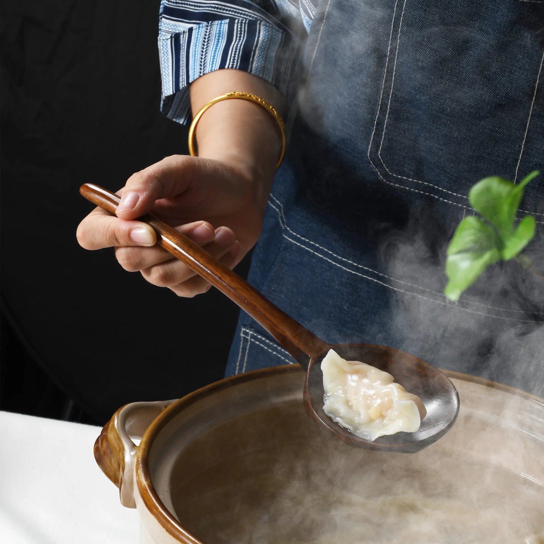Hinoki™ – Colher Japonesa de Madeira com Cabo Longo