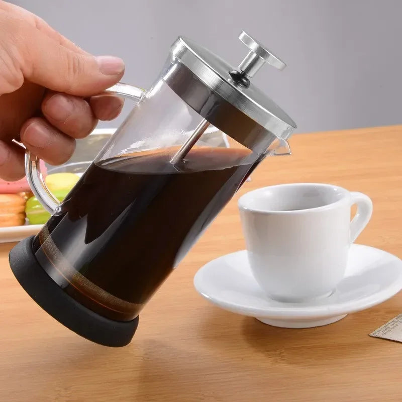 Prensa Francesa – Prensa Francesa de Vidro Borossilicato com Filtro em Aço Inox para Café